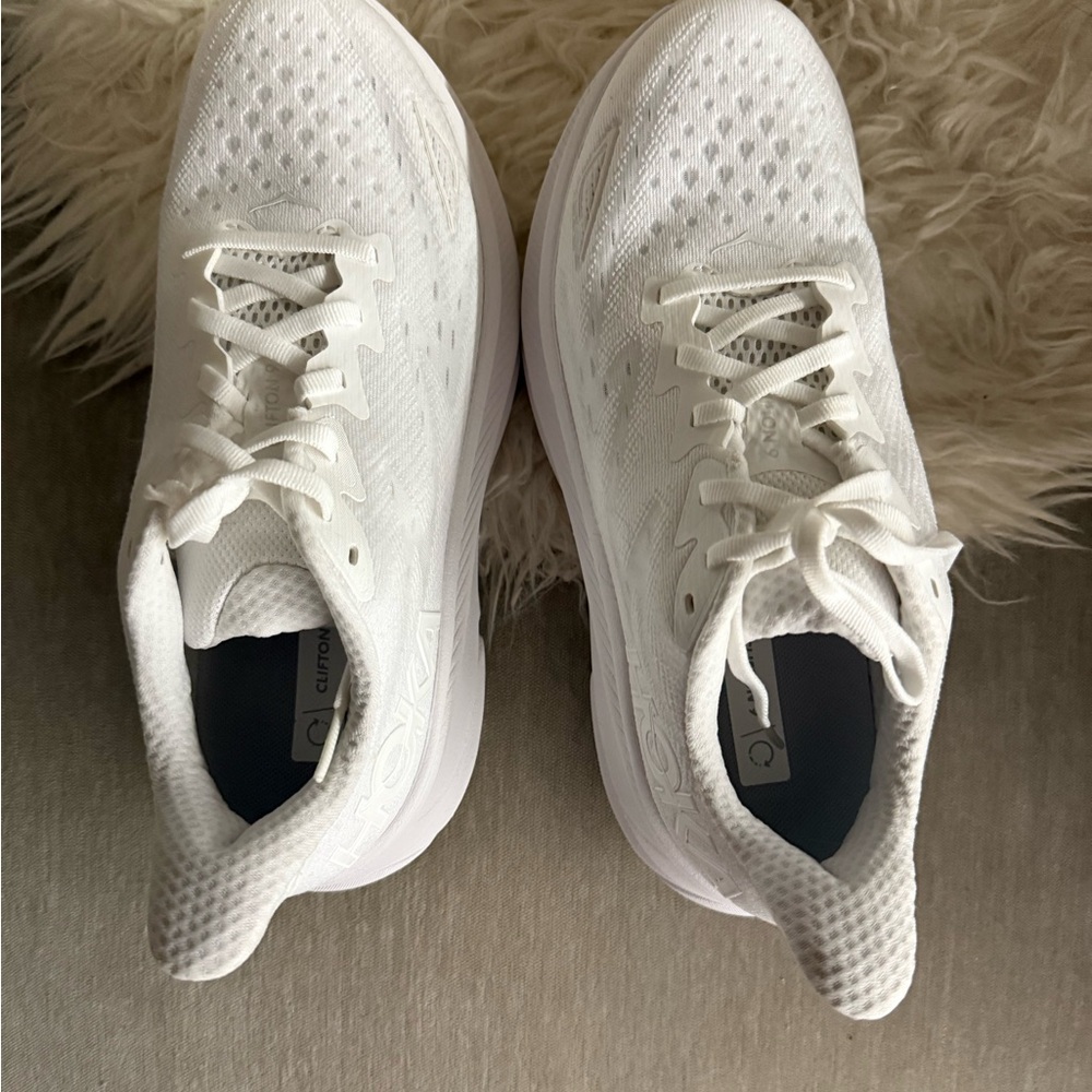 Hoka One One Women's White Athletic Shoes